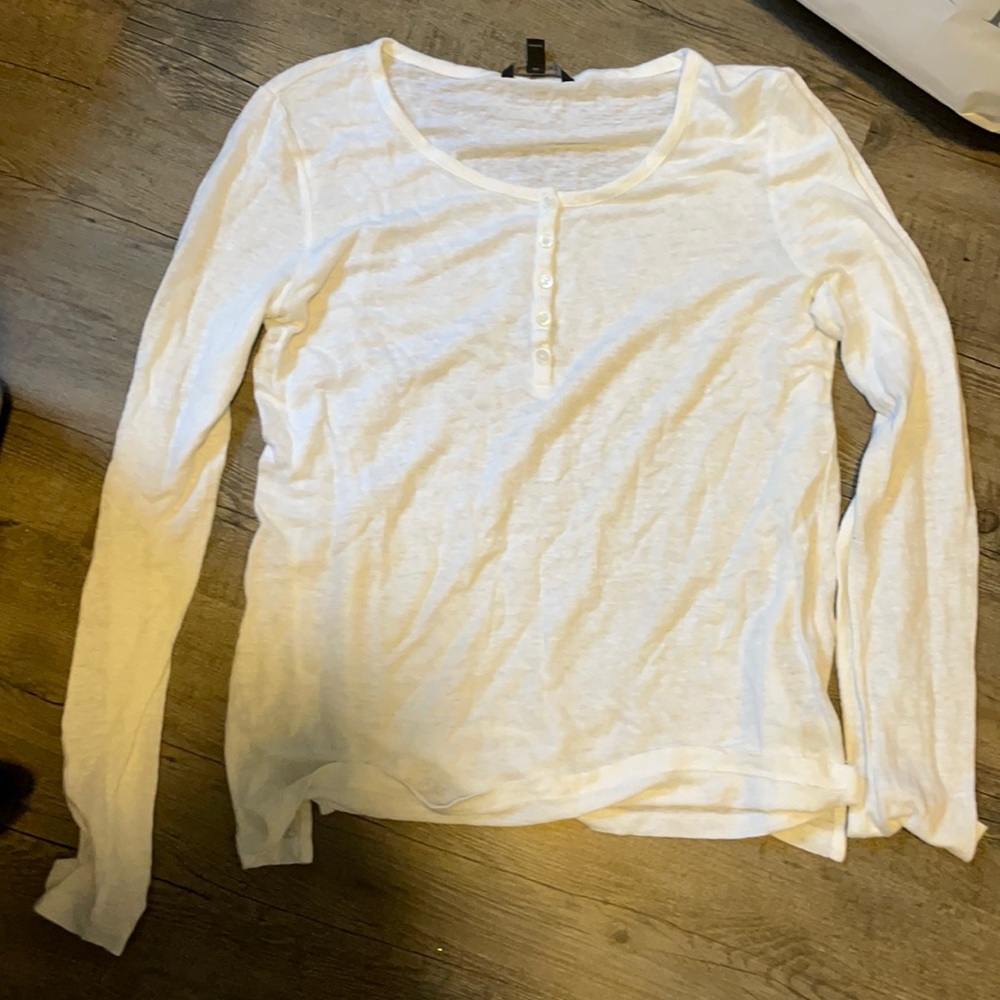 White Long Sleeve Tee